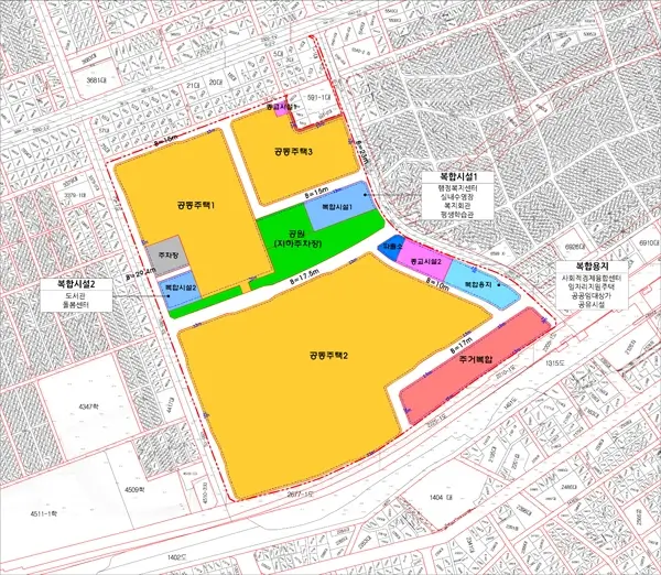 수진1구역-개발계획도