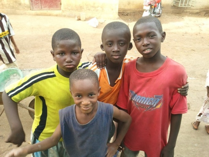 아프리카 아이들의 모습