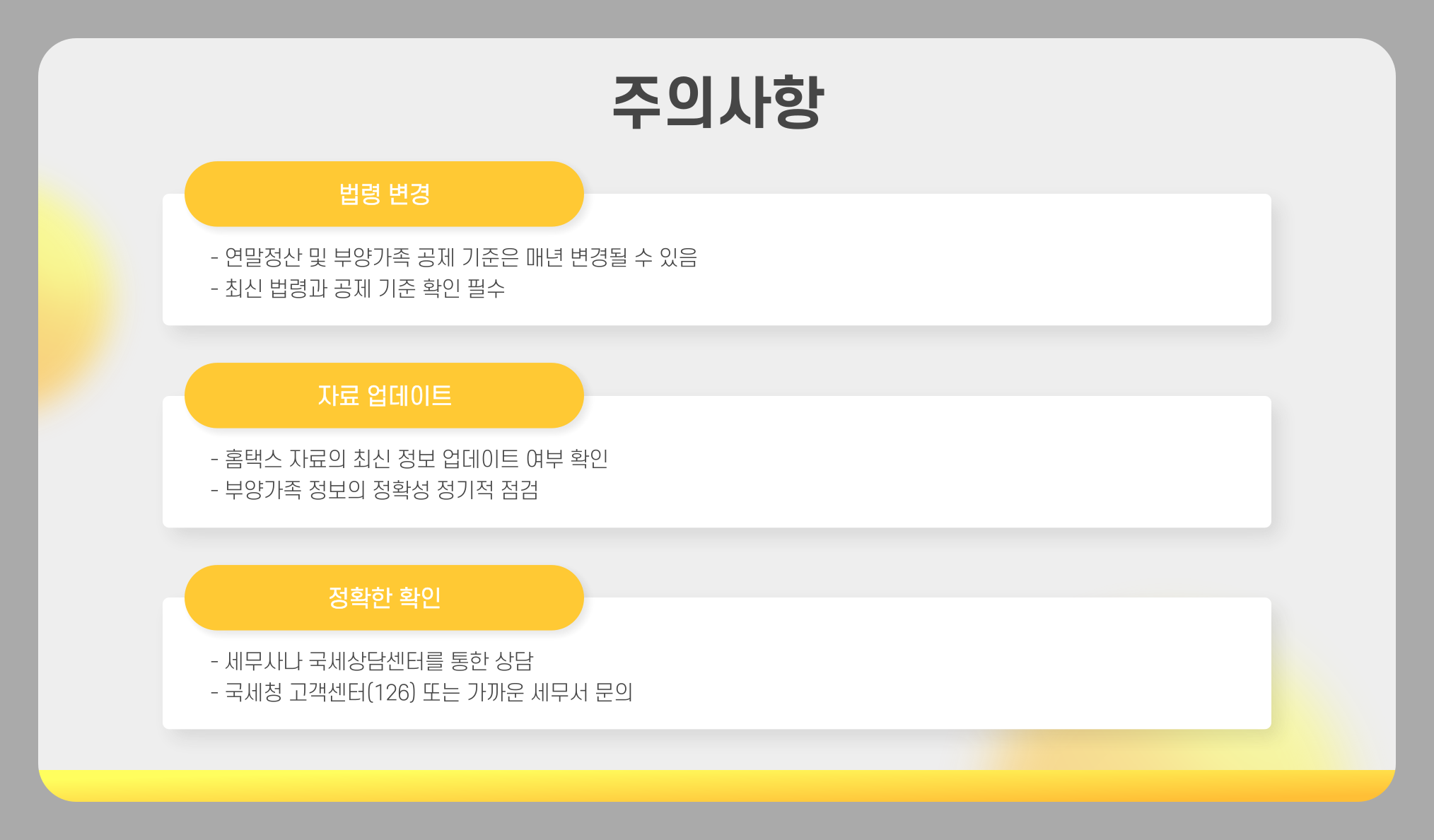 60세 연말정산 부양가족 공제 대상 확인 방법 고령자 (60대, 70대, 80대)