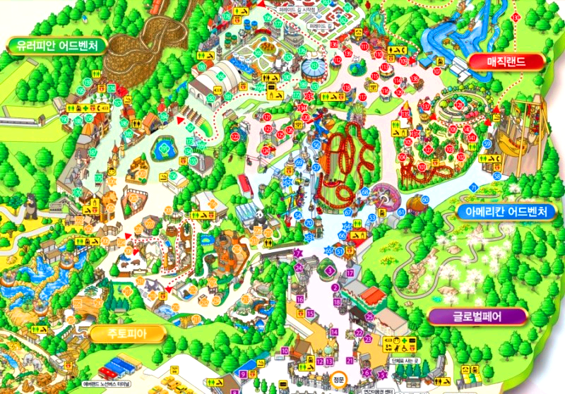 에버랜드 지도