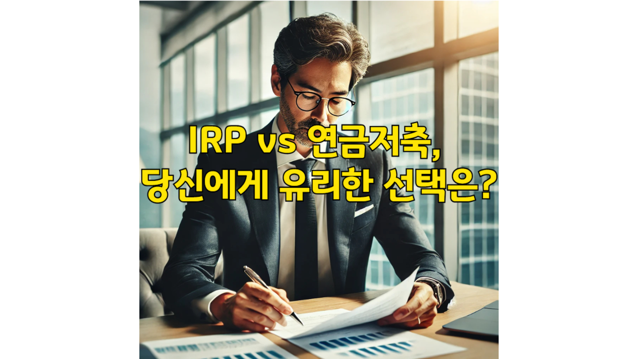 자동이체만으로 연금 운용 중인 중년 남성의 모습