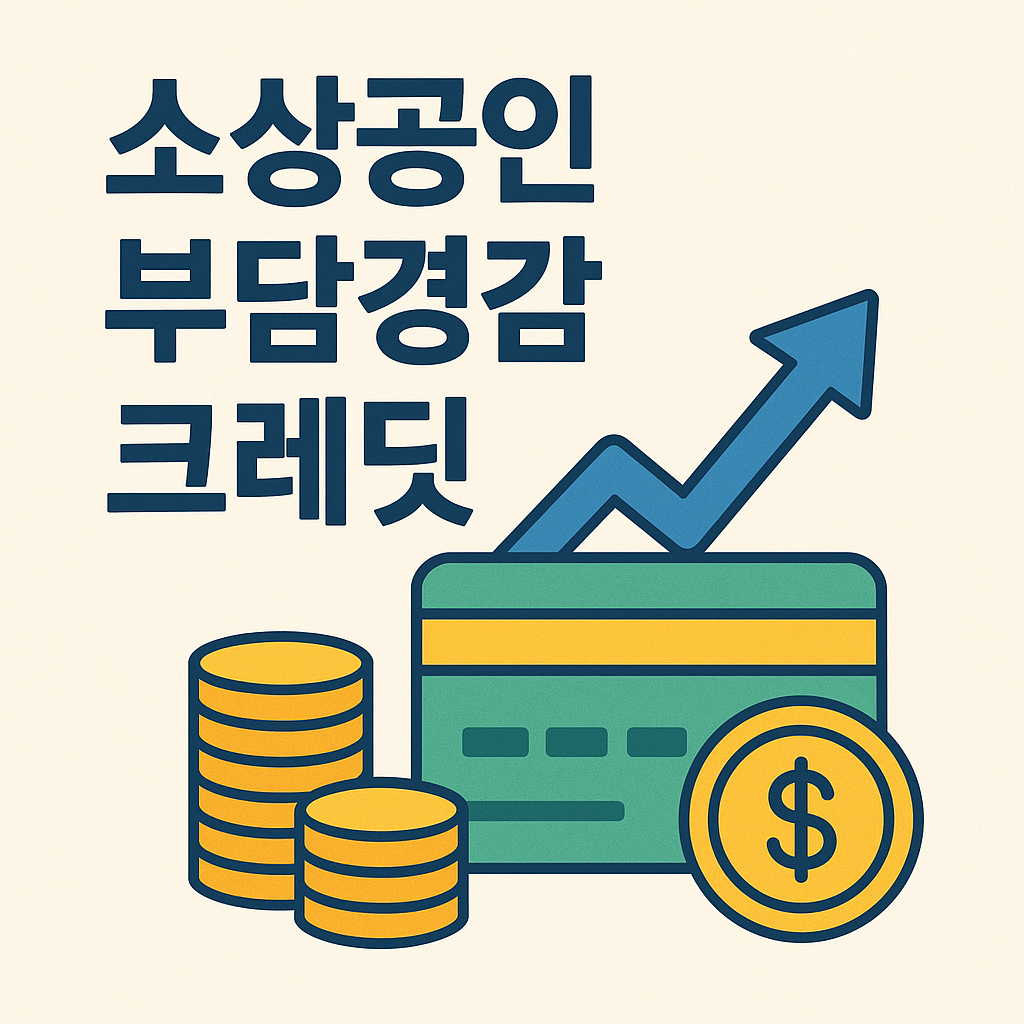 소상공인 부담경감 크레딧 문구 이미지