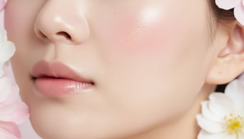 금연 후 매끄럽고 생기 있게 변한 피부 결 상세 사진