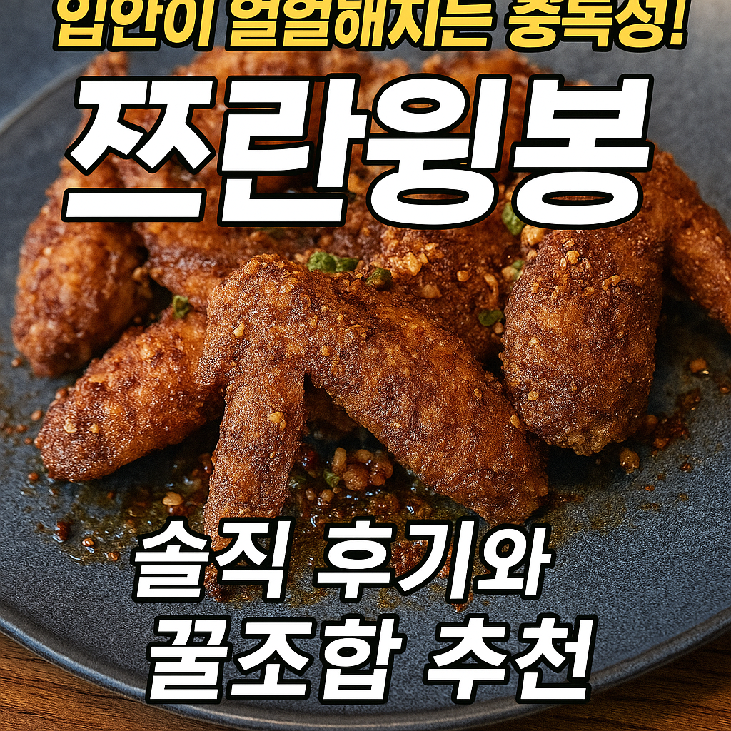 입안이 얼얼해지는 중독성! 쯰란윙봉 솔직 후기와 꿀조합 추천