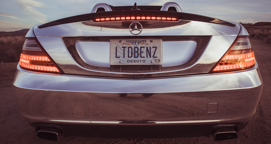 License plate.
