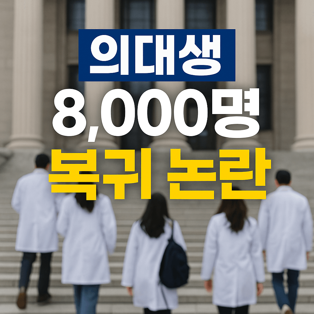 의대생 복귀에 공정성 논란이 발생하고 있음
