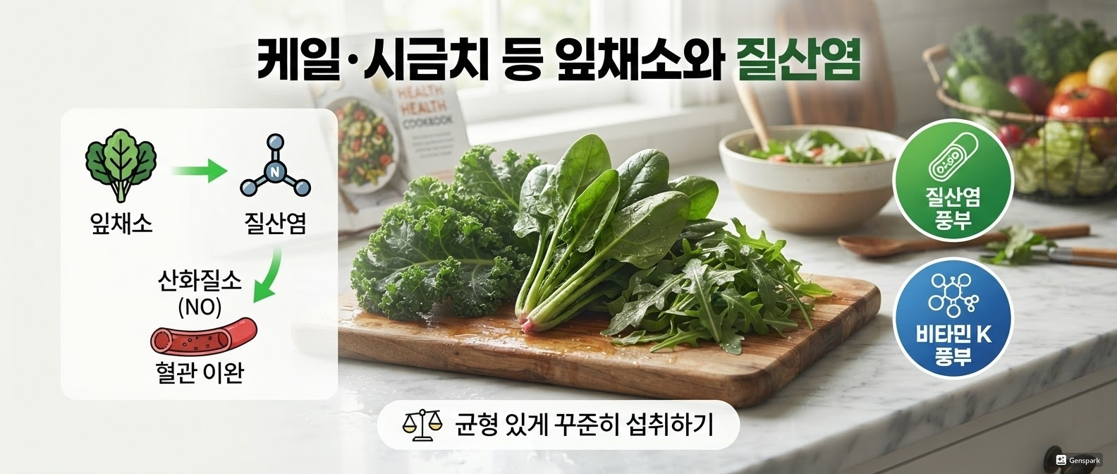 케일·시금치 등 잎채소와 질산염