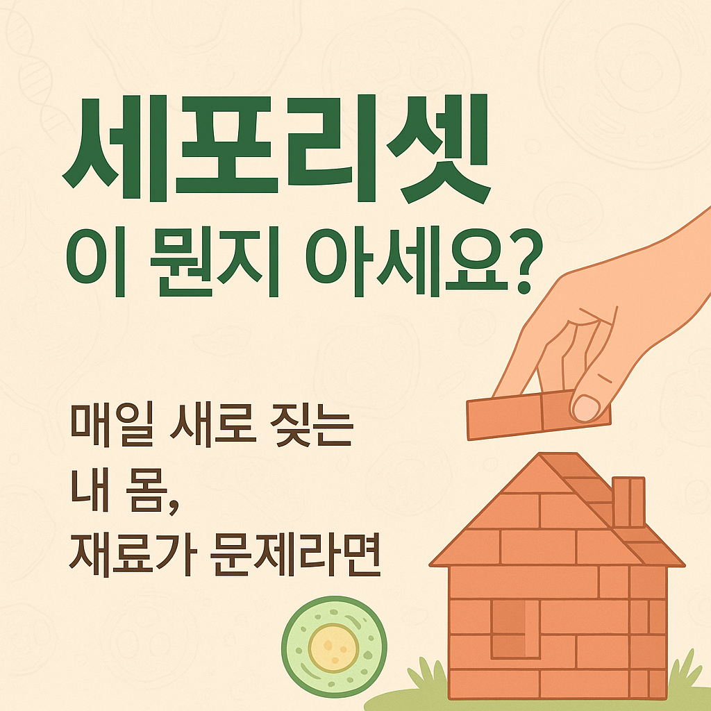 세포리셋이 뭔지 아세요? 매일 새로 짓는 몸, 재료가 문제라면 썸네일