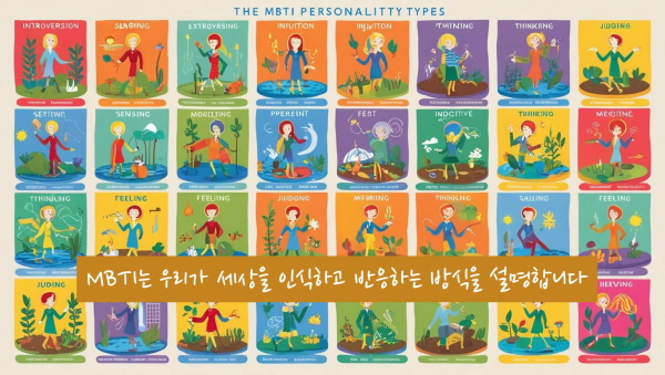 MBTI는 우리가 세상을 인식하고 반응하는 방식을 설명합니다에 관한 그림