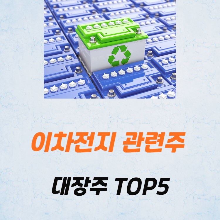 이차전지 관련주 대장주 TOP5 : 리튬이온 배터리 성장 전망