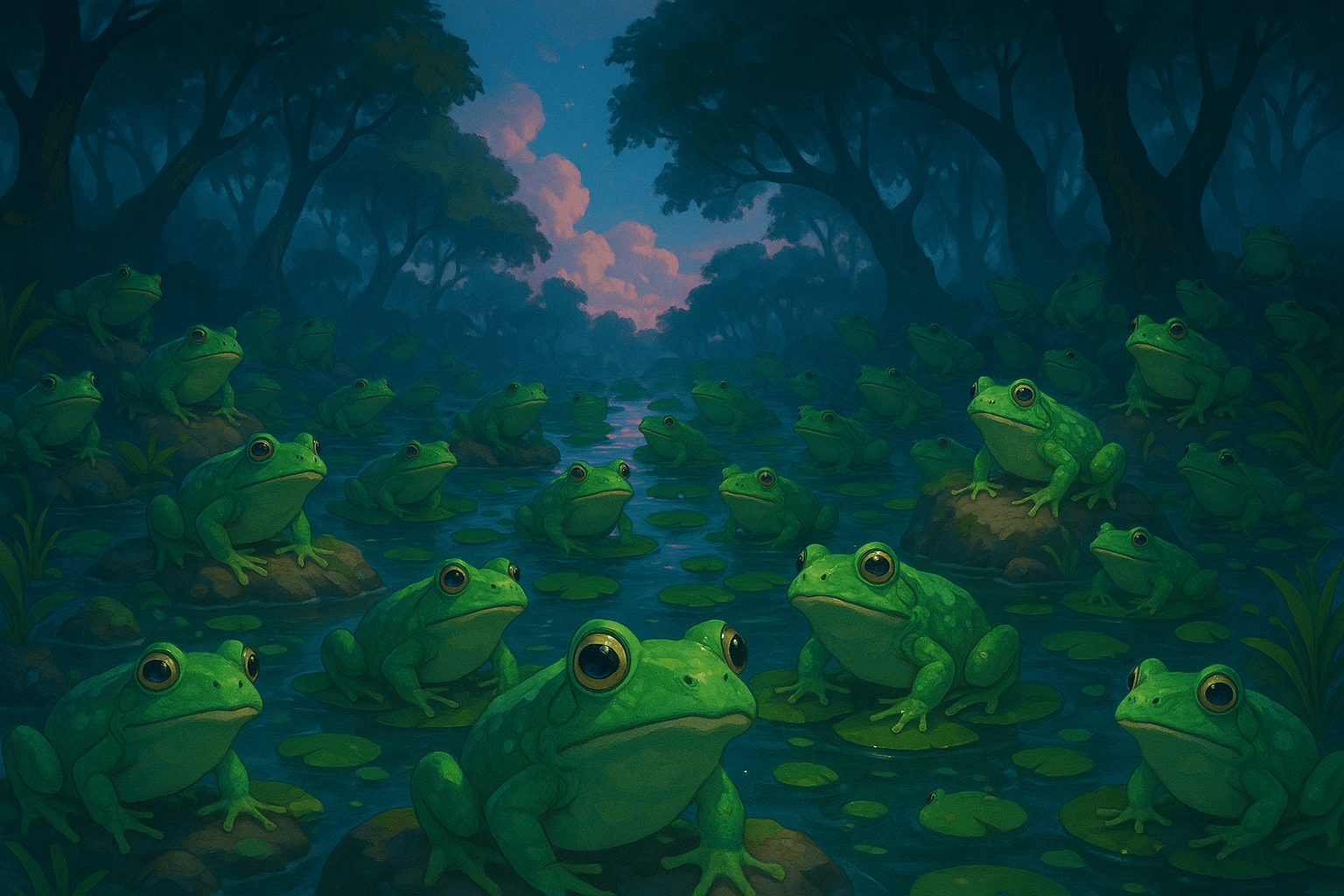 개구리 떼 꿈 해몽