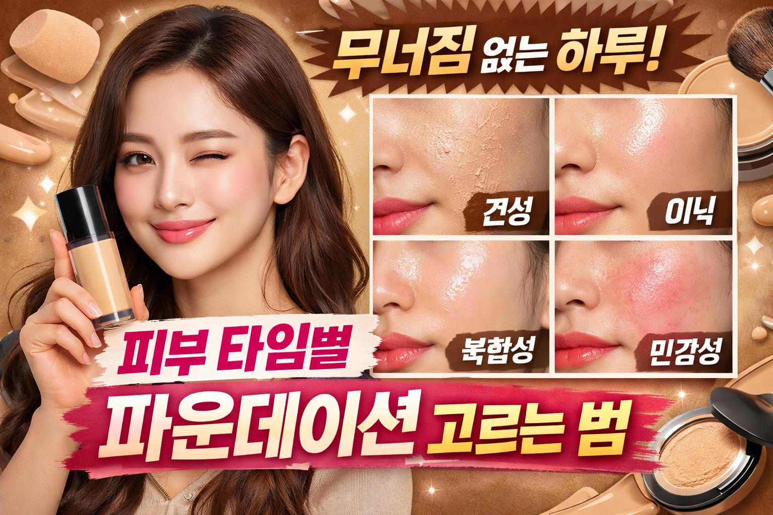 피부 타입별 파운데이션