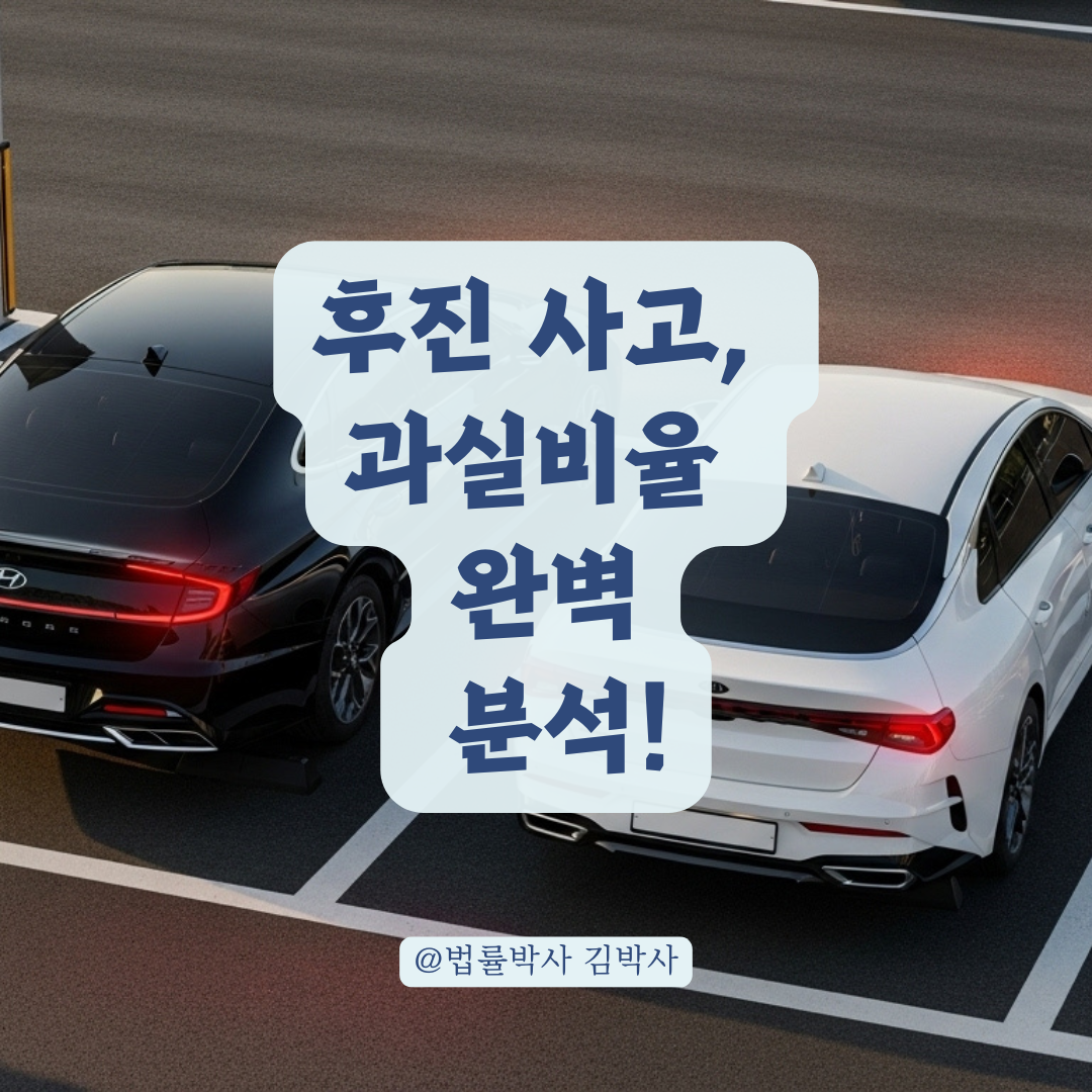 후진 차량 무조건 100% 과실일까? 사고 상황별 과실비율 분석해보기.