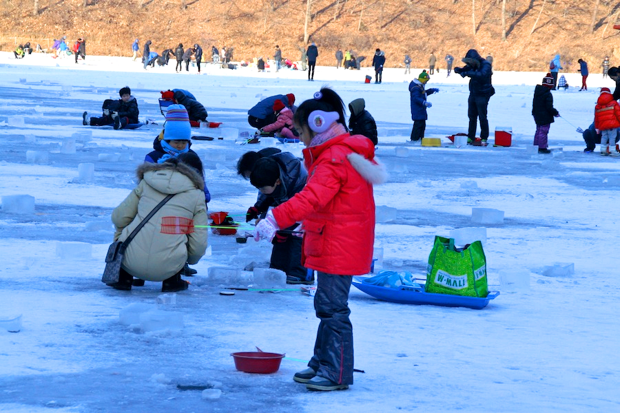 수미마을 빙송어축제