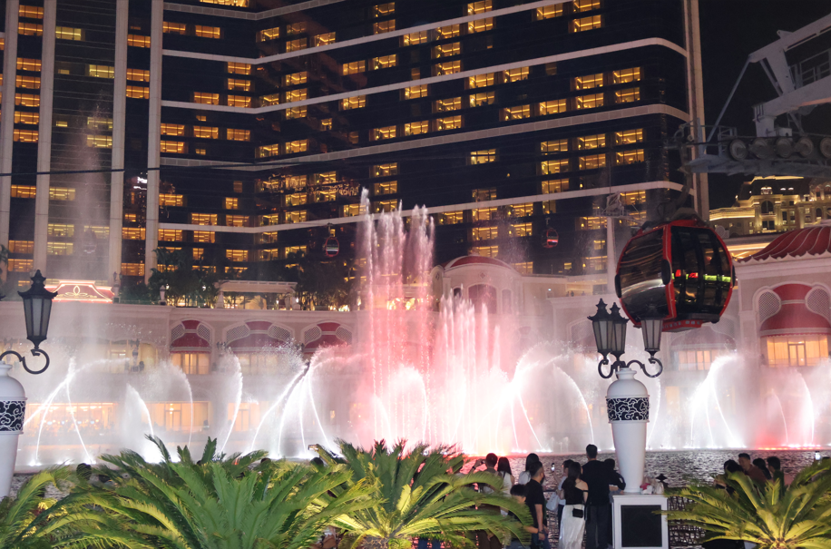마카오 윈팰리스 호텔 분수쇼