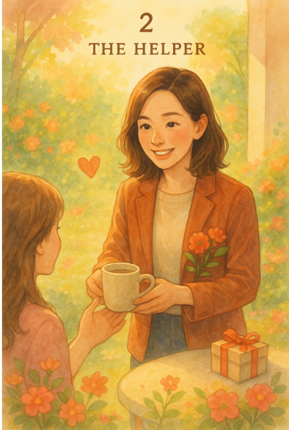 도와 주는 사람. 에니어그램 2형의 모습