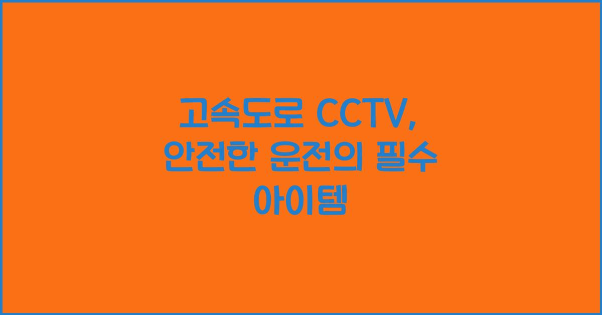 고속도로 cctv