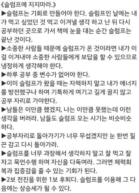 전효진 변호사 공부방법 자극글귀짤 명언모음