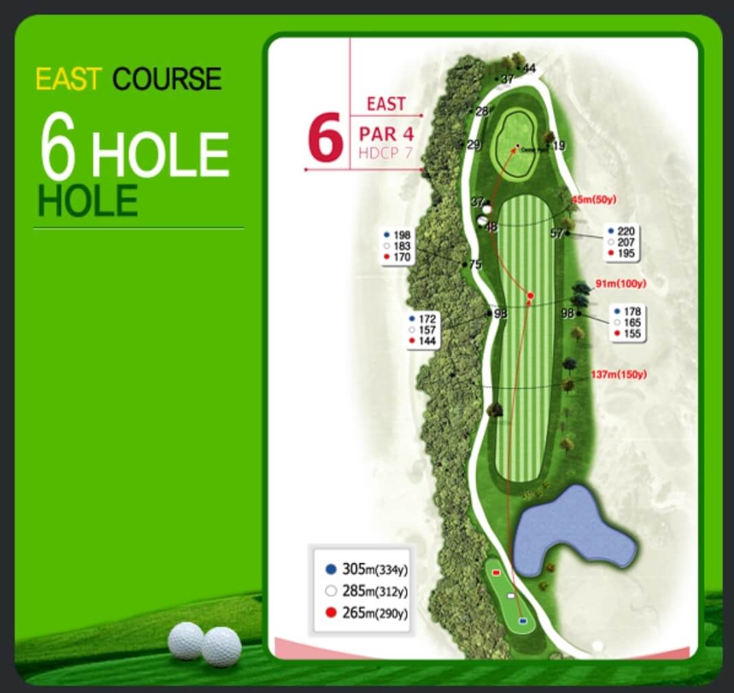 크라운 컨트리클럽 동코스 6