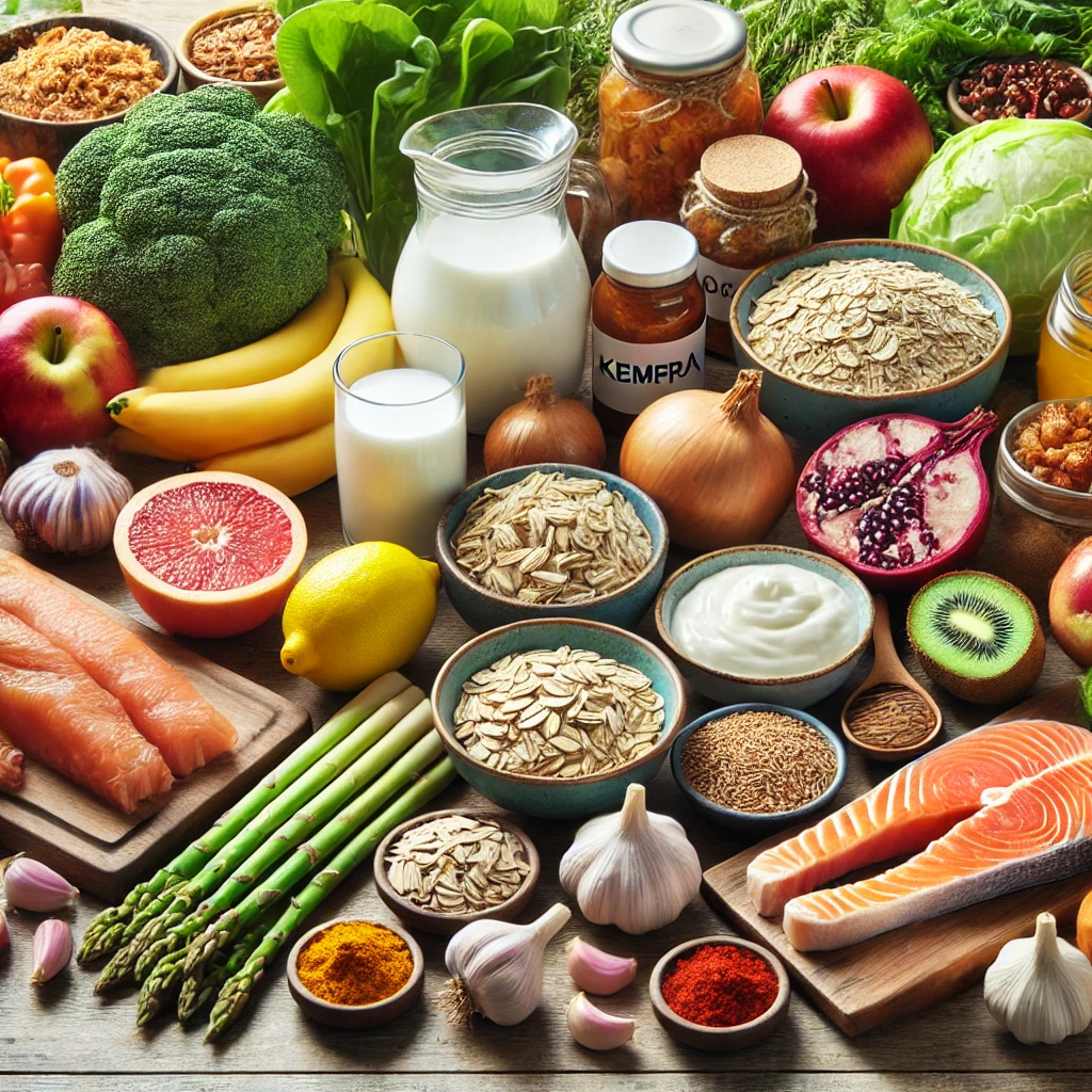 위에 좋은 음식 사진