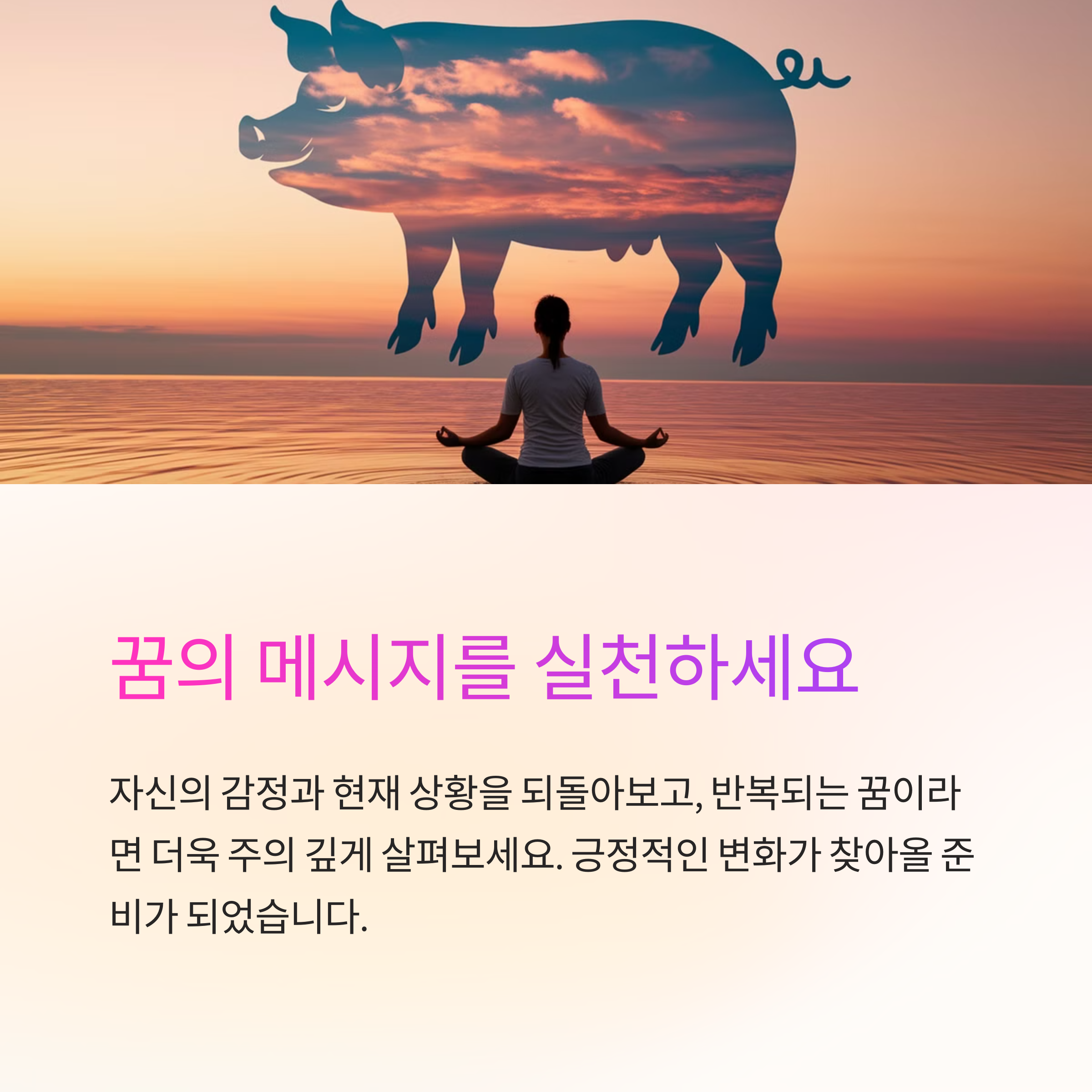돼지가 수영하는 꿈
