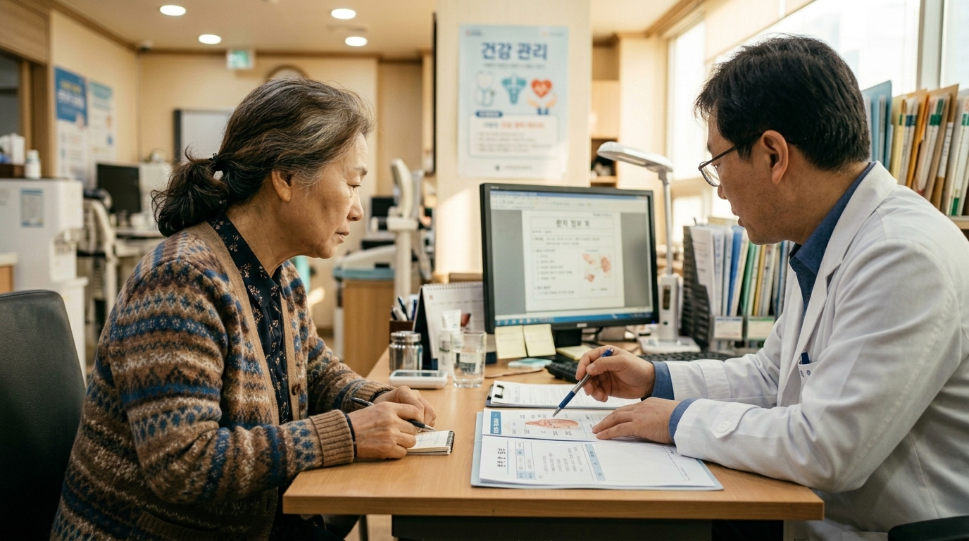 뇌졸중 전조증상 병원 진료 상담 시니어