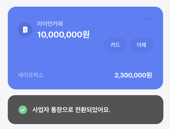 카카오뱅크 개인사업자통장