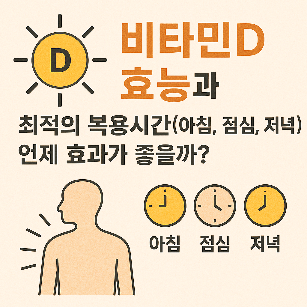 비타민D 복용시간 이미지