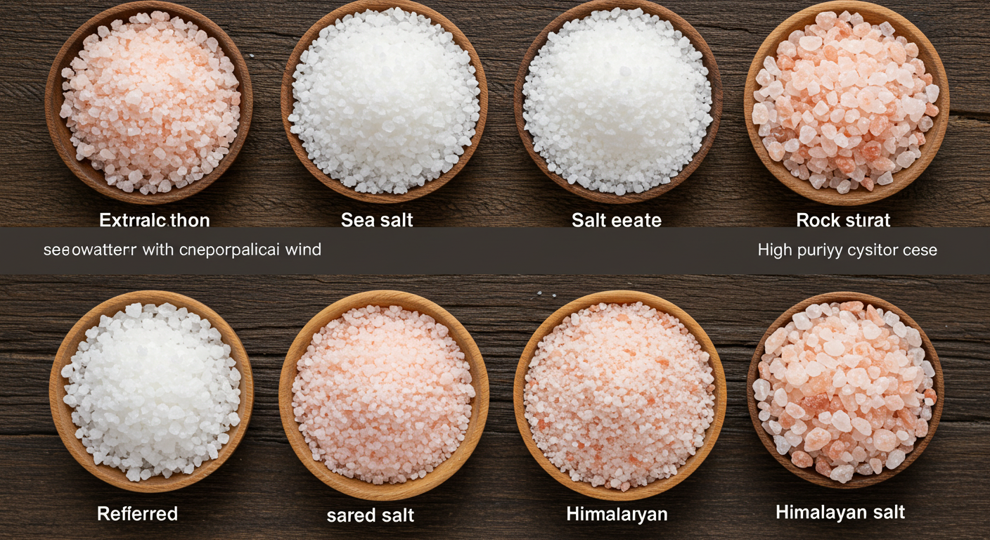 다양한 소금, 무엇이 다를까?