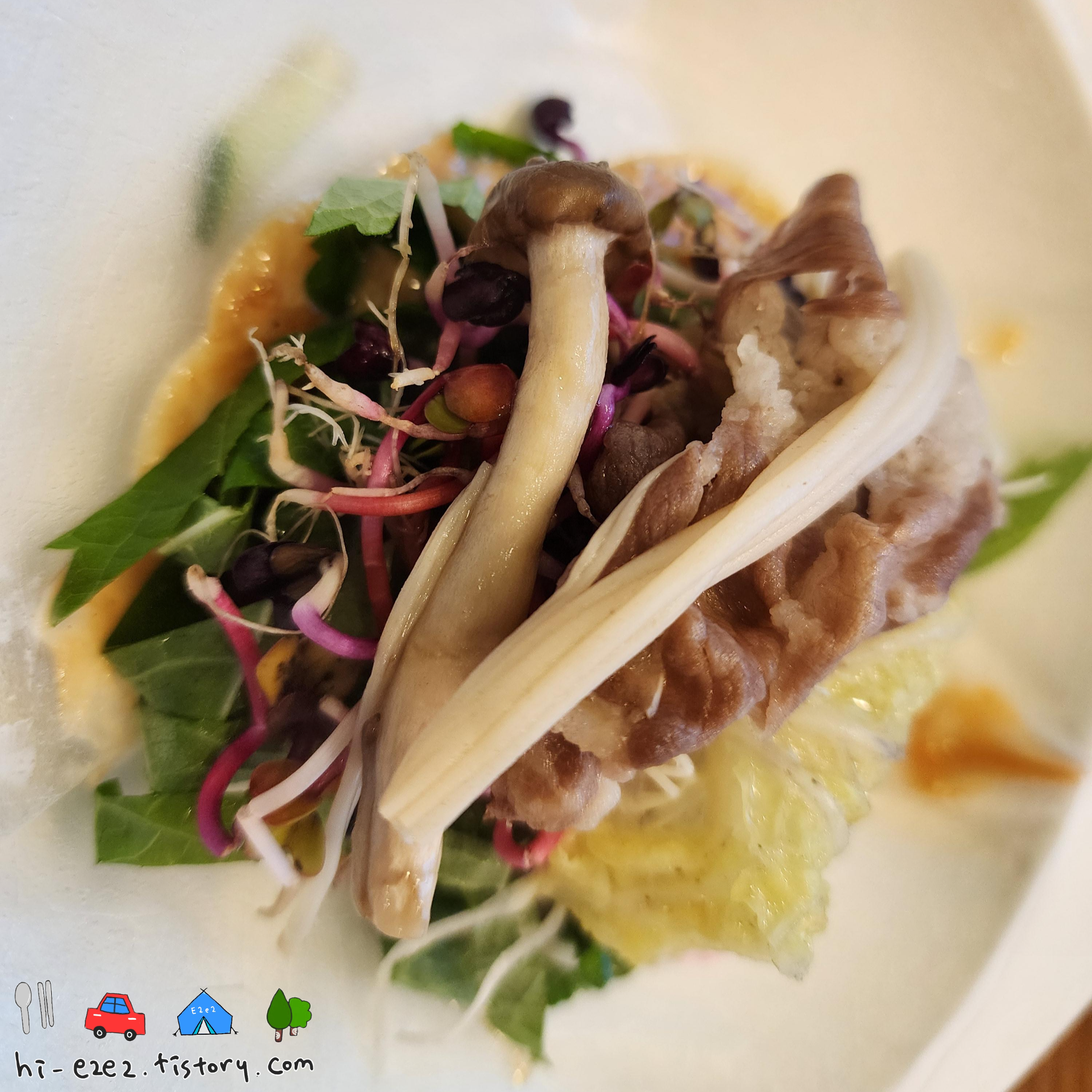 무안 채선당 월남쌈 클로즈업