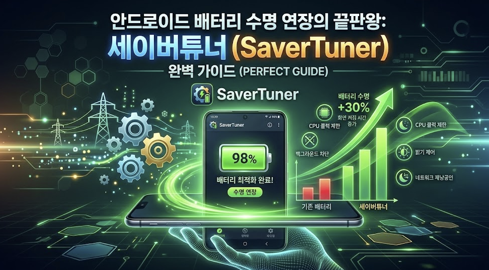 안드로이드 배터리 수명 연장의 끝판왕: 세이버튜너(SaverTuner) 완벽 가이드