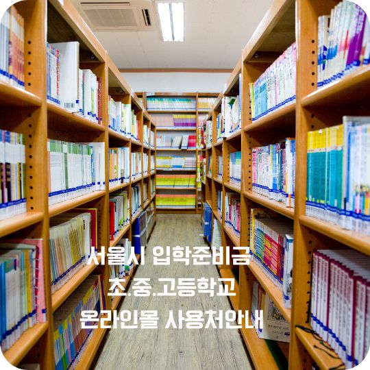 서울시 입학준비금 온라인몰