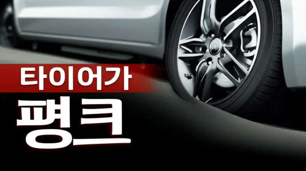 타이어 펑크 발생 시 당황하지 않고 안전하게 대처하는 방법을 알려주는 썸네일 이미지