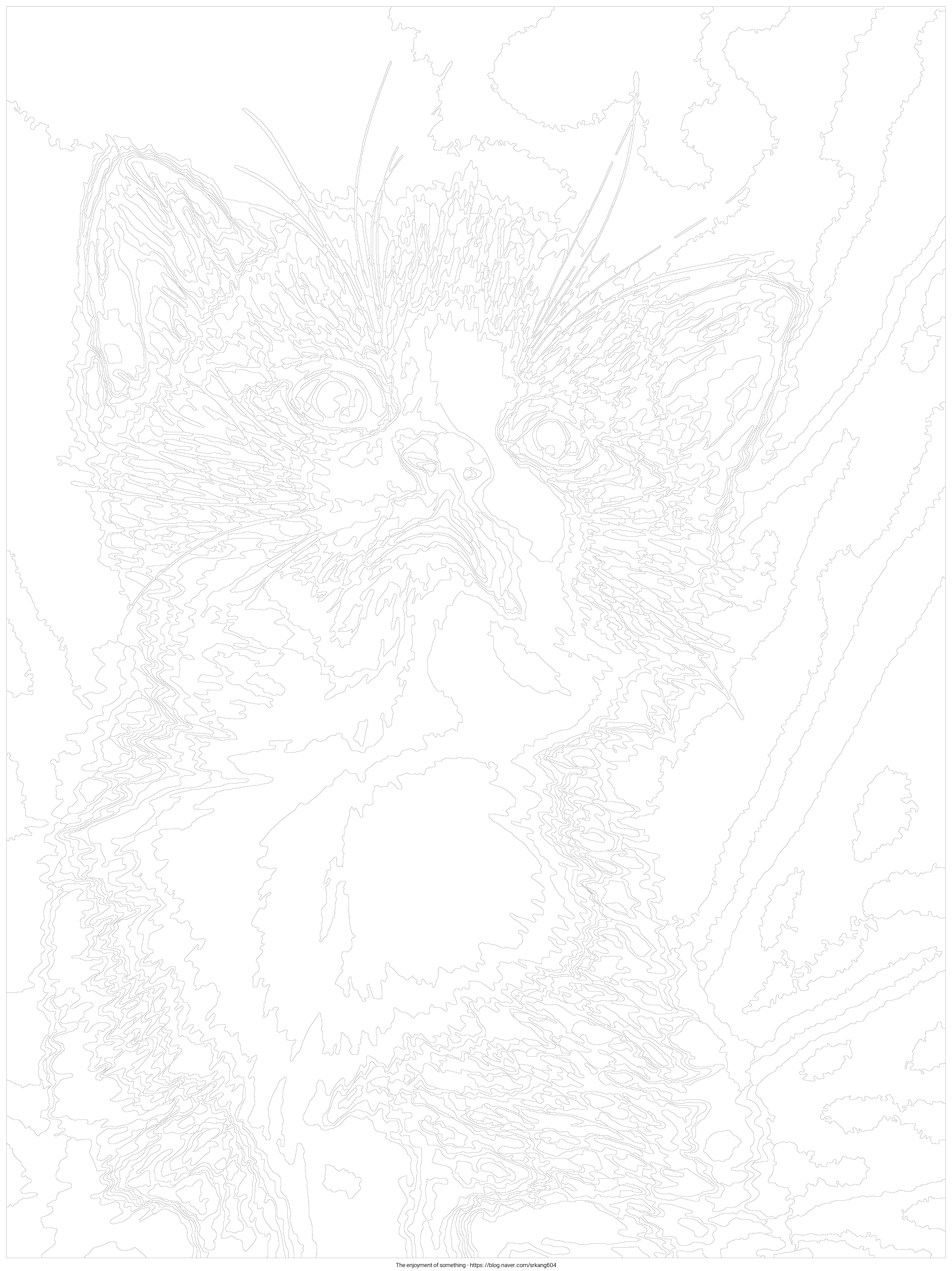 Coloring Template Cutest cat