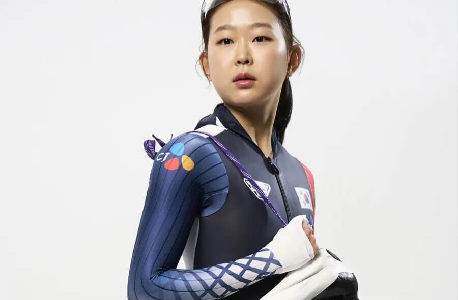 하얼빈 동계아시안게임 여자 100m 김민선 은메달