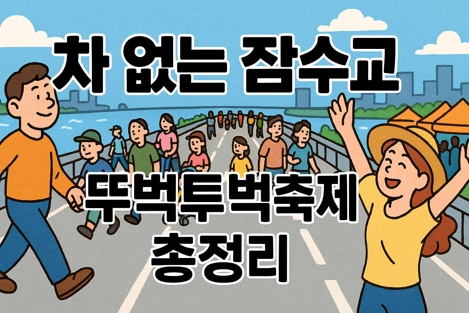 차 없는 잠수교 뚜벅뚜벅축제 총정리