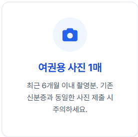 여권 발급 준비물