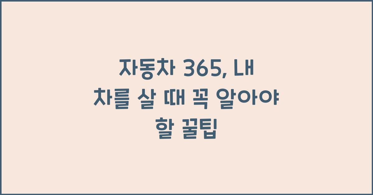 자동차 365