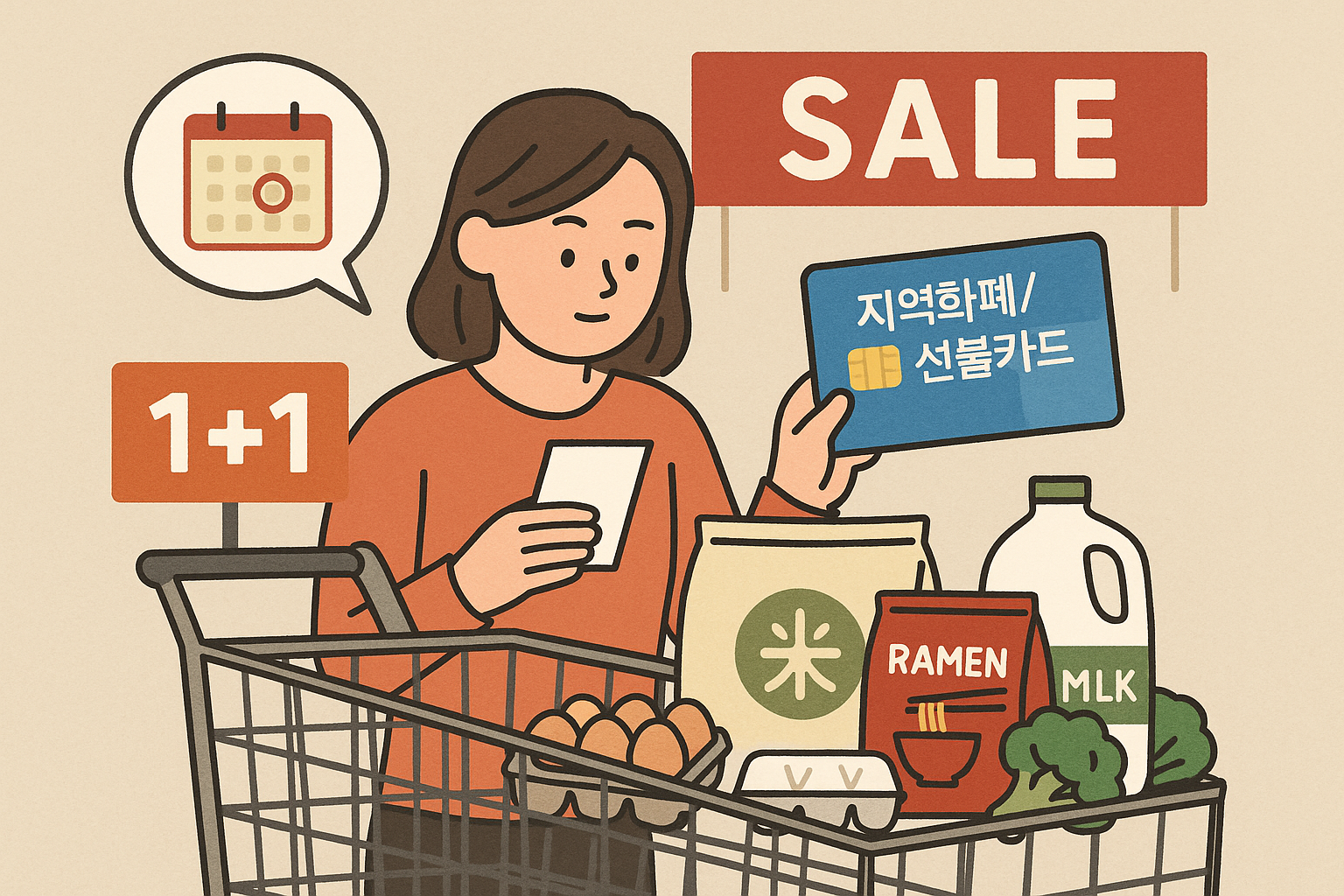 상품권쓰는 이미지