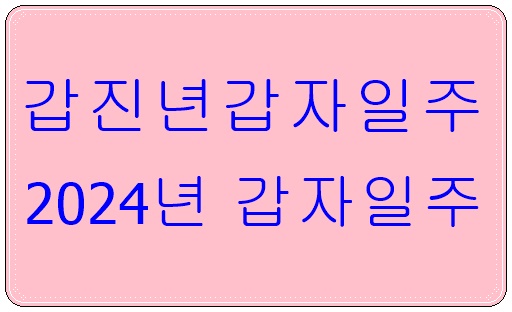 갑자일주