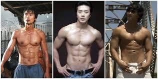 한국 유명 배우들의 근육질 몸매