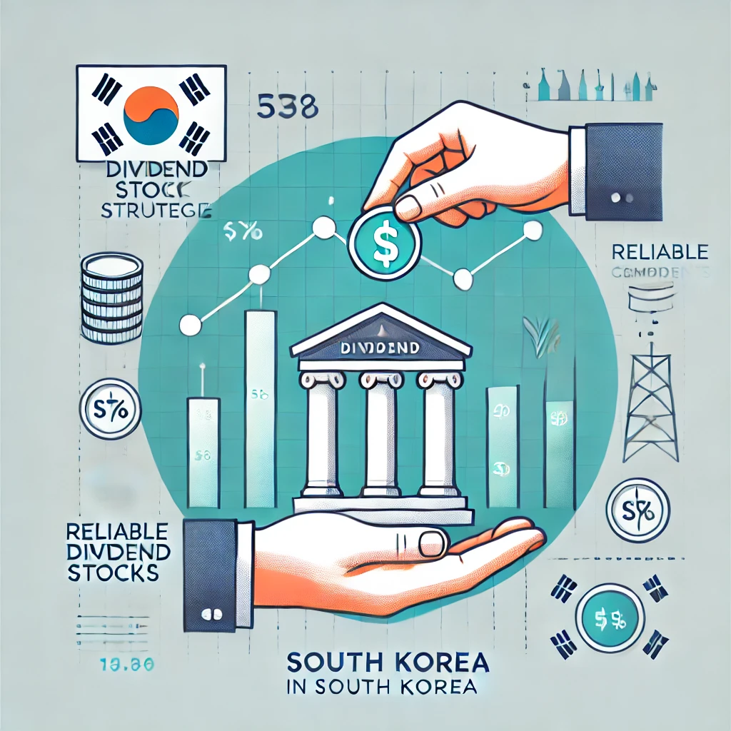 배당금 수익과 안정적인 투자 개념을 반영한 이미지