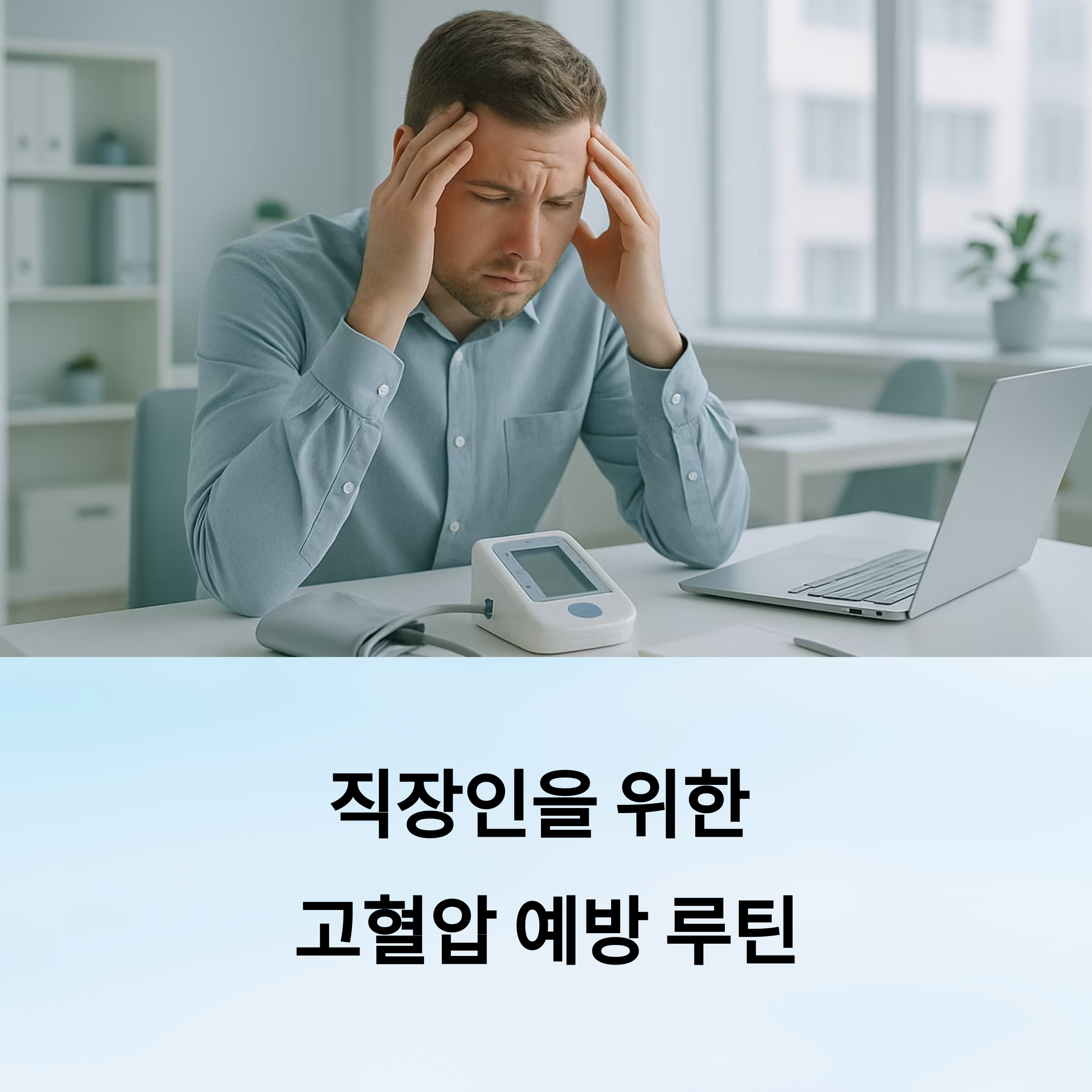 직장인을 위한 고혈압 예방 루틴