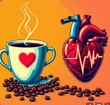 커피와심장마비에관련된 그림