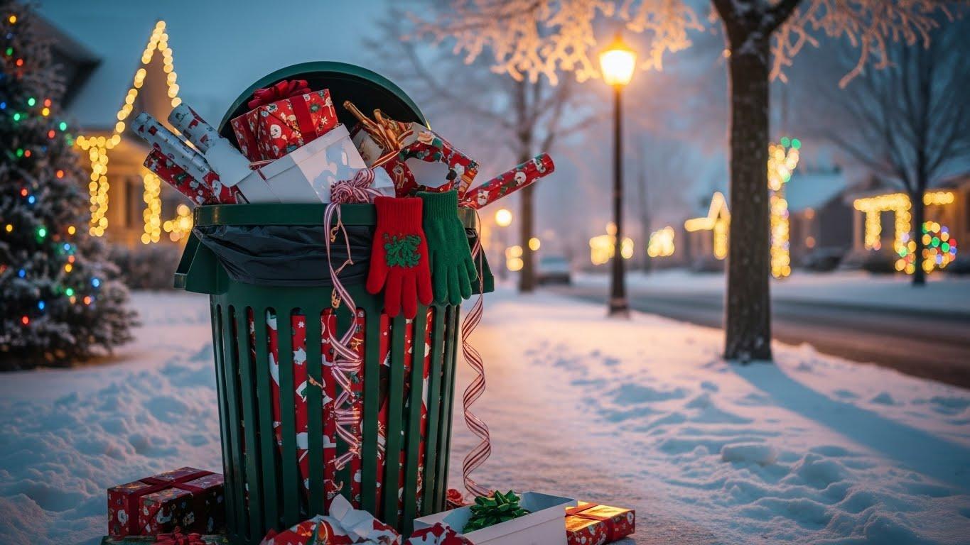 크리스마스 쓰레기 수거