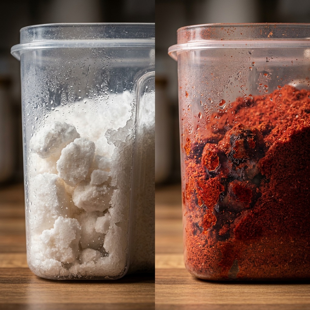 양념통 고르는법 잘못된 밀폐 소금 굳음 문제