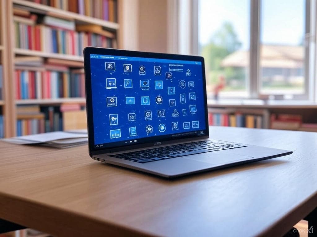 깔끔하게 정리된 학습 공간