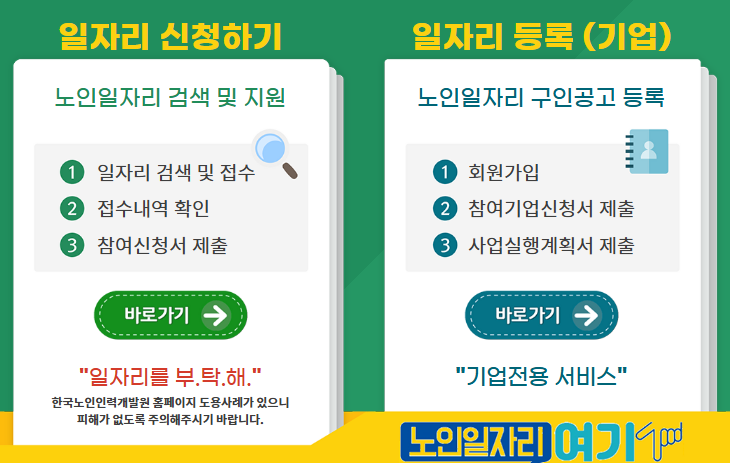 노인일자리 신청자격 및 신청방법 총정리 (최신)