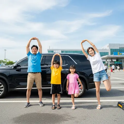 장거리 운전 중 짧은 스트레칭만으로도 허리디스크 예방에 도움이 됩니다