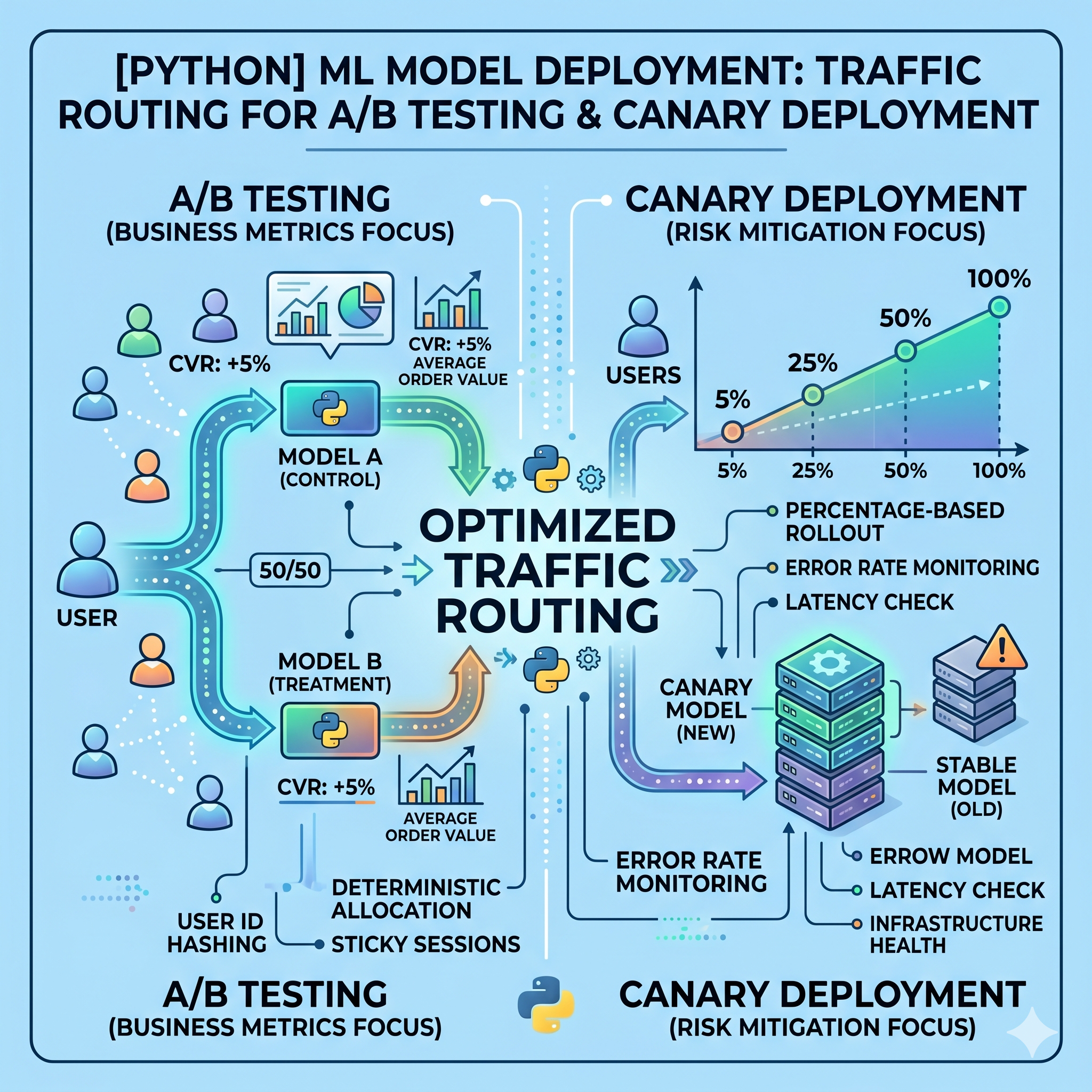 A/B Testing vs Canary Deployment